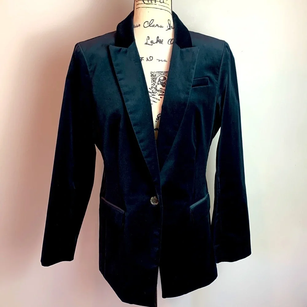 J. Crew Willa Blazer in Stretch Velvet NEW! - Picture 12 of 13